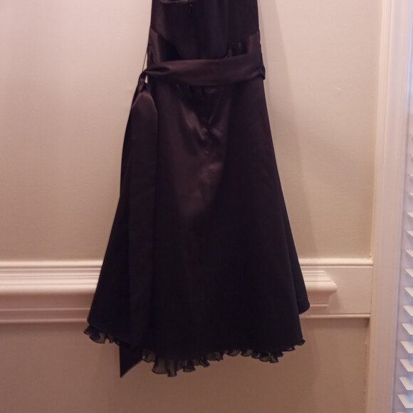 'WHITE HOUSE BLACK MARKET' Halter Dress Size 2 Solid Black - Picture 13 of 13